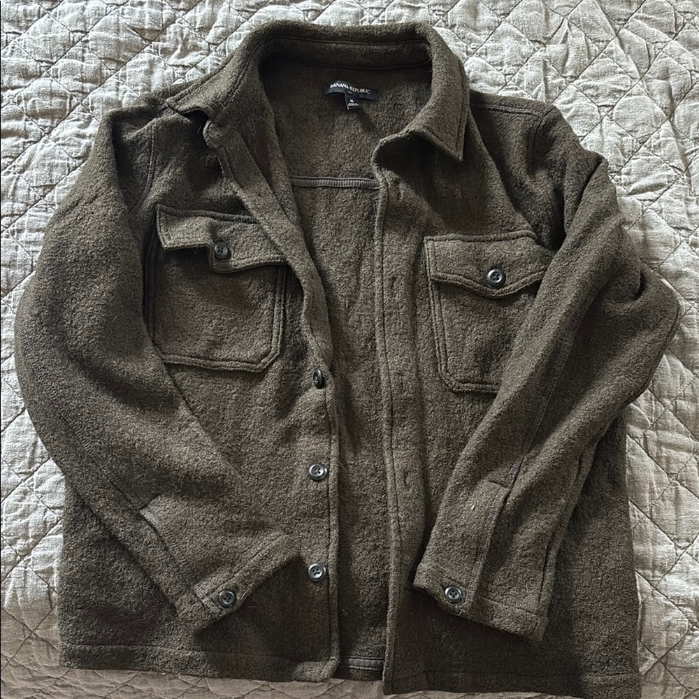 Banana Republic Boucle shirt jacket